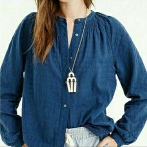 J. Crew Tuning Fork Necklace rose gold